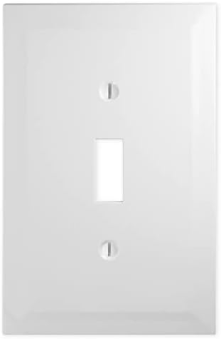  Questech Outlet Covers Bright White Satin 1-Gang Switch Plates 3 Pack for Home Decor
| Single Duplex Wall Plates Decora