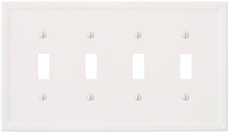  Questech Insulated Single Toggle Wall Plate for Electrical Outlets
| Decorative White Questech Light Switch Cover 1-Gan