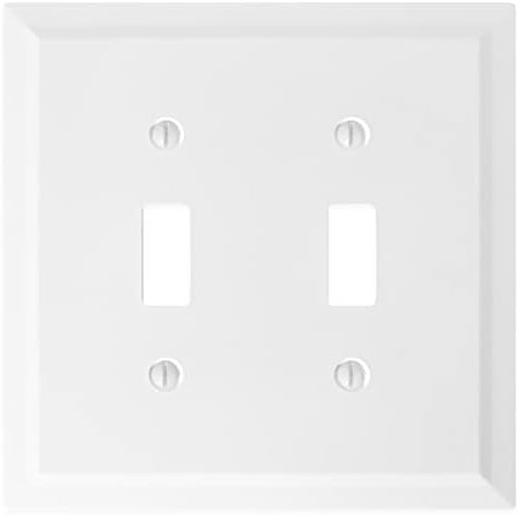  Questech Outlet Covers Bright White Satin 1-Gang Switch Plates 3 Pack for Home Decor
| Single Duplex Wall Plates Decora