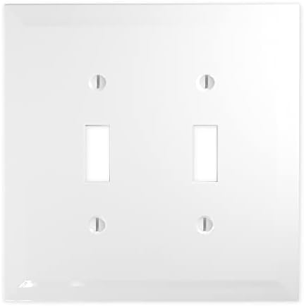  Questech Outlet Covers Bright White Satin 1-Gang Switch Plates 3 Pack for Home Decor
| Single Duplex Wall Plates Decora