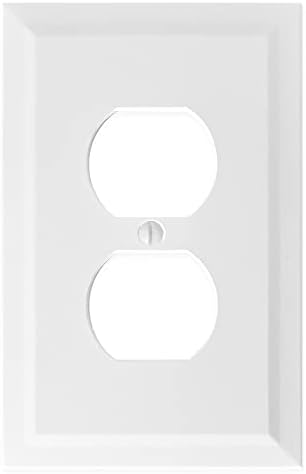  Questech Outlet Covers Bright White Satin 1-Gang Switch Plates 3 Pack for Home Decor
| Single Duplex Wall Plates Decora