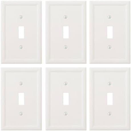  Questech Insulated Single Toggle Wall Plate for Electrical Outlets
| Decorative White Questech Light Switch Cover 1-Gan