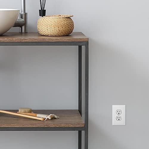  Questech Outlet Covers Bright White Satin 1-Gang Switch Plates 3 Pack for Home Decor
| Single Duplex Wall Plates Decora