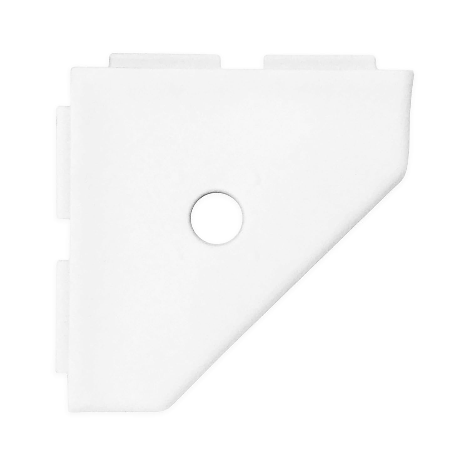  Bright White Matte Geo Lugged 5" Shower Soap Dish Shelf for Inside Shower
| Lugged for New Construction Geo Lugged 5" C