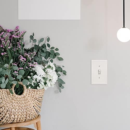  Questech Insulated Single Toggle Wall Plate for Electrical Outlets
| Decorative White Questech Light Switch Cover 1-Gan